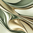Elegant Metallic Abstract with Fluid Curves