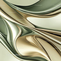 Elegant Metallic Abstract with Fluid Curves