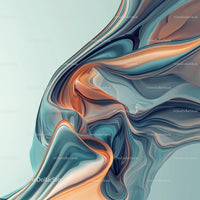 Abstract Flowing Swirls with Dynamic Artistic Patterns