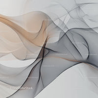 Elegant Abstract Flowing Curves in Neutral Tones