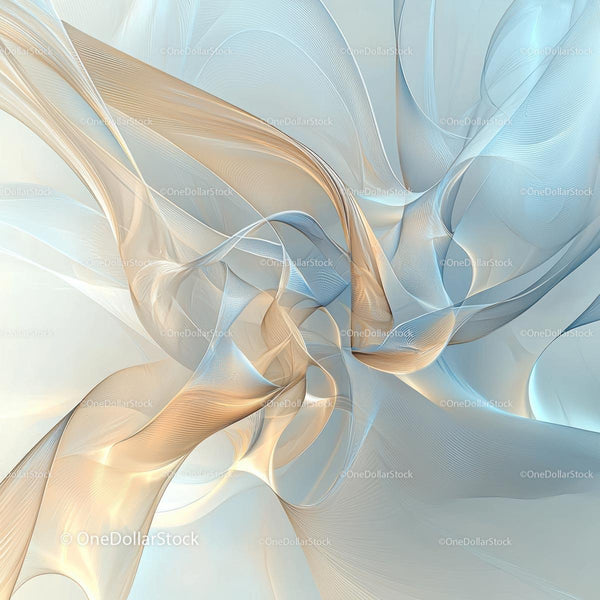 Ethereal Abstract Swirls in Pastel Hues