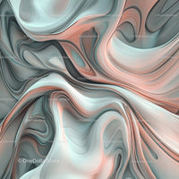 Abstract Fluid Marble Texture with Pastel Waves