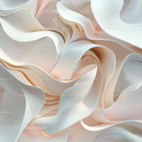 Elegant Abstract Fabric in Soft Pastel Waves