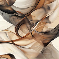Fluid Abstract Design with Elegant Brown Tones