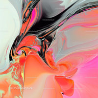 Vibrant Abstract Swirls in Pink and Orange Hues