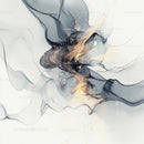 Elegant Abstract Art with Gold Accents