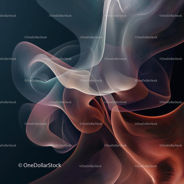 Dynamic Abstract Swirl with Flowing Lines