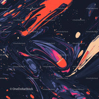 Dynamic Abstract Art with Swirling Vibrant Colors