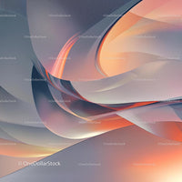 Abstract Flowing Shapes with Soft Color Palette
