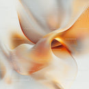 Dynamic Fluid Lines with Orange and White Gradient