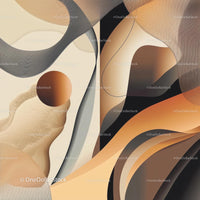 Elegant Abstract Design in Earthy Tones