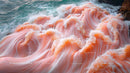 Surreal Pink Waves Flowing with Oceanic Elegance
