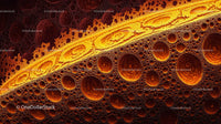 Fiery Abstract Fractal Design with Intricate Patterns