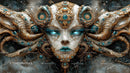 Futuristic Alien Portrait with Intricate Details