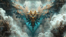 Ethereal Abstract Art with Mystical Symmetry