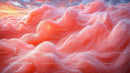 Surreal Pink Cloudscape at Sunset