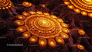 Intricate Glowing Mandala Fractal Art