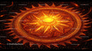 Intricate Radiant Sun Mandala with Cosmic Pattern