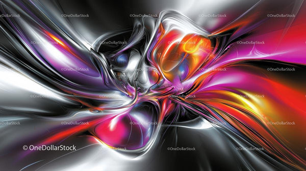 Vibrant Abstract Digital Swirls in Modern Design