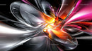 Vibrant Abstract Digital Design with Flowing Colors