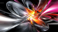 Vibrant Abstract Digital Design with Flowing Colors