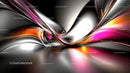 Abstract Colorful Waves with Dynamic Light Reflections