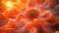 Vibrant Orange Flower with Intricate Petal Details