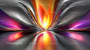 Dynamic Abstract Design with Vibrant Curved Patterns