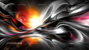 Dynamic Swirl of Colors in Abstract Digital Artwork