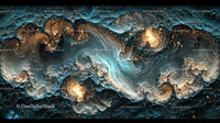 Intricate Fractal Art with Cosmic Swirls