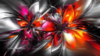 Stunning Abstract Floral Design with Vibrant Petals