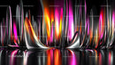 Futuristic Abstract Waves with Vibrant Colors