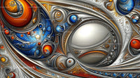 Colorful Abstract Fractal with Geometric Patterns