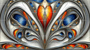 Intricate Abstract Fractal Pattern with Vibrant Colors