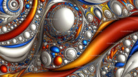 Intricate Fractal Design with Vibrant Colors