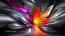 Vibrant Abstract Art with Dynamic Flowing Colors
