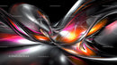 Vibrant Abstract Digital Waves in Futuristic Style