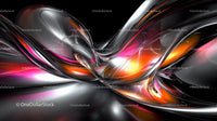 Vibrant Abstract Digital Waves in Futuristic Style