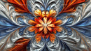 Dynamic Abstract Swirling Pattern with Vibrant Colors