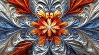 Dynamic Abstract Swirling Pattern with Vibrant Colors
