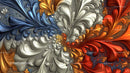Vibrant Fractal Art with Swirling Colorful Patterns