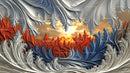 Surreal Fractal Landscape with Vibrant Patterns