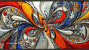 Vibrant Abstract Swirling Patterned Art