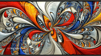 Vibrant Abstract Swirling Patterned Art