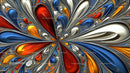 Vibrant Kaleidoscopic Fractal with Bold Hues