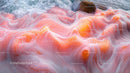 Dynamic Sea Foam Over Vibrant Coastal Waves
