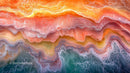 Vibrant Abstract with Orange and Red Fluid Patterns