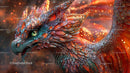Vibrant Fantasy Dragon with Intricate Scales