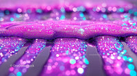 Glittering Purple and Blue Bokeh Abstract
