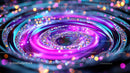 Vibrant Glitter Swirl with Cosmic Energy